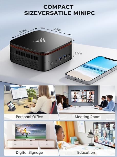 Mini-PC industriel fanless pour affichage dynamique et caisses